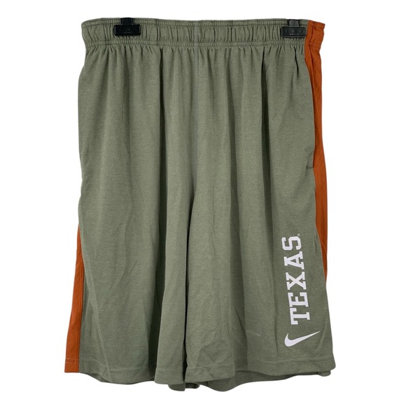 NWT Texas Longhorns Men's Gray Nike Fly Short Basketball Dri-Fit Athletic Size L - Picture 1 of 7